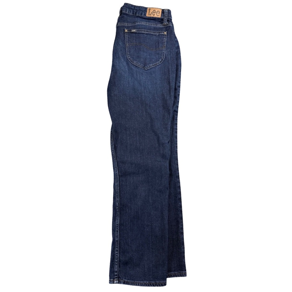 Lee‎ Straight Leg Jeans Size 16M Dark Wash Classic Stretch Denim Everyday